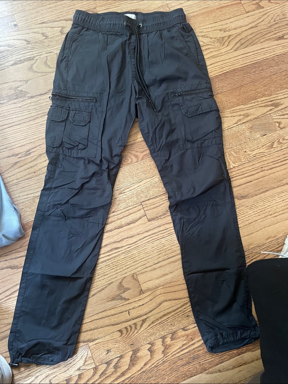 PacSun Black Cargo Jogger Pants with Utility Pockets